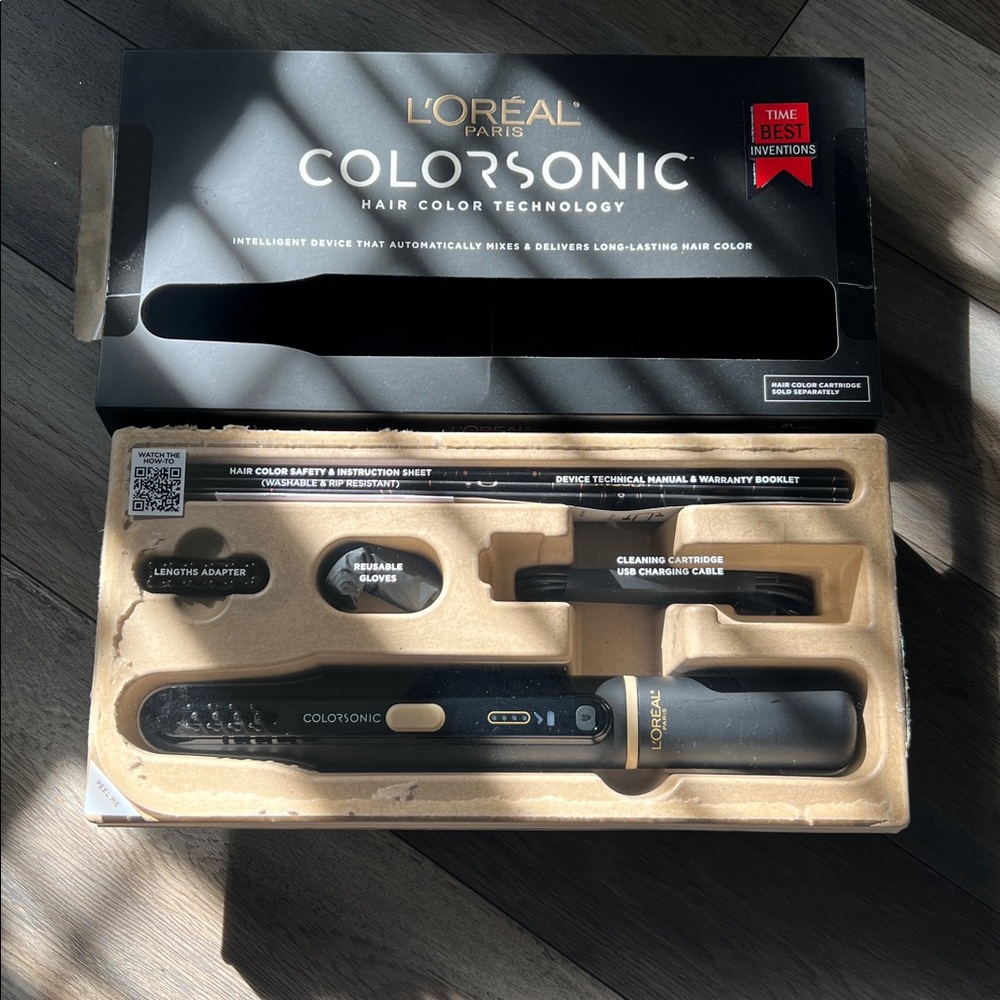 L'Oreal Colorsonic Hair Coloring Kit Device & cartridge